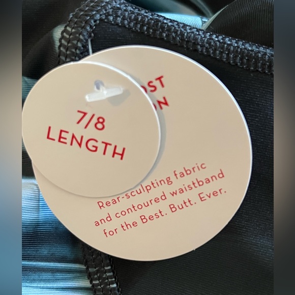 NWT SPANX XS Blue Marble Swirl Leggings High Rise 7/8 Booty Boost 🍑 - Picture 6 of 10